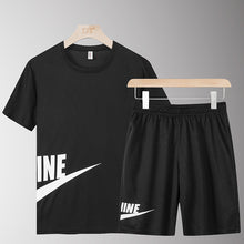 Load image into Gallery viewer, Sports Male Tracksuit Clothing Summer Men Set Fitness Suit Sporting Suits Short Sleeve T Shirt Shorts Quick Drying 2 Piece Set