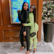 Load image into Gallery viewer, 2019 Autumn Moon Print Sheer Casual Jumpsuit Women Sexy O Neck Long Sleeve Skinny Romper Night Club Overall Outfit Streetwear
