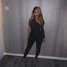 Load image into Gallery viewer, 2019 Autumn Moon Print Sheer Casual Jumpsuit Women Sexy O Neck Long Sleeve Skinny Romper Night Club Overall Outfit Streetwear
